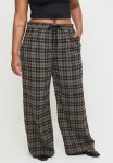 Cotton On Plus Wren Check Pant - Brown Check