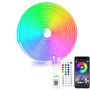 5M 12V Rgb LED Neon Strip Light Bluetooth App Control Waterproof