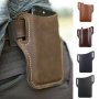 Pu Leather Phone Holster With Belt Loop Vintage Style For Outdoor Sports/travel/camping/hiking Compatible With All Smartphones