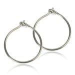 Blomdahl Safety Earrings Natural Titanium Hoop