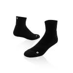 Black Running Quarter Socks - 8-12
