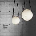 Catch Me Pendant Light Black And Opal Glass - Medium