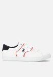 Polo Side Flash Piping Pu Sneaker - Navy & Red