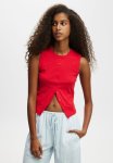 Cotton On Charlie Button Front Tank - Rebel Red