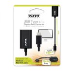 Port USB Type-c To Display Port 2K@60HZ 15CM Adapater – Blac