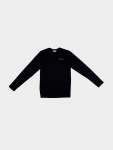 Essential Crew Neck Long Sleeve T-Shirt - Black - Black XXL