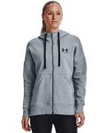 Women's Ua Rival Fleece Full Zip Hoodie - Steel Medium Heather XL