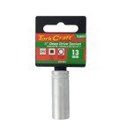 Tork Craft Socket 13MM 1 4" Deep Crv 12PT