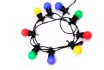 Stellar Lighting Solar 10 Multi-colour LED Festoon Bulb String Lights - 10M