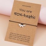 Dainty String Bracelet Fox Shape Pendant Simple Hand Jewelry Decoration Accessories For Women