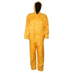 Pvc Rubberised Rain Suit Yellow