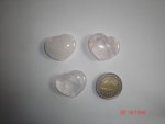 Rose Quartz Stone Heart JULS12