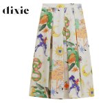 Unicorn Fantasy Print Pleated Skirt