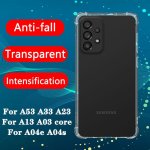 Thickened Airbag Shockproof Clear Soft Tpu Phone Case For Samsung Galaxy A53 A33 A23 A13 A03 A04E A04S 4G 5G Transparent Back Co