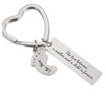 Ella Silver Personalized Keyring Stainless Steel Ready In 3 Days