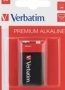 VERBATIM 9V BATTERY ALKALINE (1 BATTERY PER PACK)