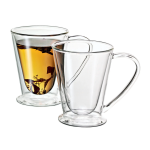 Avanti Twin Glass 250ML Tea Cups Set Of 2