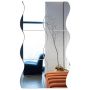 6 Pack Decorative Mirror Tiles In Wave Shape Self-adhesive Mirror Tile