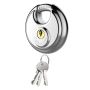 Stainless Steel Discus Lock Heavy Duty Locks Keyed Padlock With 3 Keys