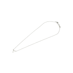 Crooked Heart Silver Pendant Necklace - Silver