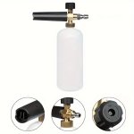 1PC Foam Cannon Heavy-duty Vehicle Foam Shock Wave Wide-neck Adjustable Snow Foam Gun And Thick Foam With 1 4 Inch Quick Connect