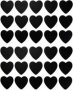 Dala Chalk Board Stickers - Hearts 30 Stickers