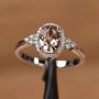 Elegant Champagne Cubic Zirconia Ring - Symbol Of Eternal Love Promise Ring Party Jewelry Perfect Birthday Gift For Her