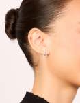 Sterling Silver Doorknocker Stud Earrings