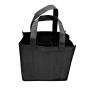 6 Beer Compartment Tote Bag Bottle Bag Storage Bags - Black