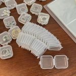 20PCS Clear Plastic Storage Containers - Versatile Organizer Boxes For Jewelry Pills Earrings Necklaces Rings Phone Cards Earbud