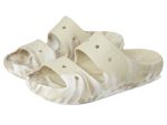 Crocs Unisex Classic Marbled Sandals Bone multi Men's 6 Women's 8 Medium