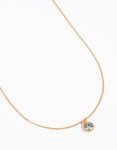 Goldair Gold Circular Diamante Pendant Necklace