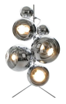 Mirror Ball Floor Lamp Silver