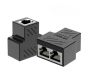 Network Cable Splitter Adapter 1 Male To 2 Male - Pack Of 2