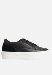 Calvin Klein Vulc Flatf Low Cut Mix Material - Black