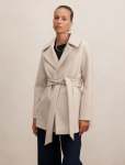 Sabrina Short Wrap Coat - 16 Mink