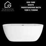 Eos 1500 White Freestanding Bath - 1500 X 730MM