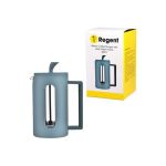 Regent Milano Coffee Plunger With Blue Plastic Frame 600ML