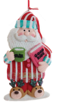 Clay Dough Santa In Pajamas