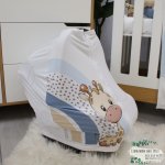 Car Seat Cover Sage Mustard Blue Dotty Rainbow Giraffe
