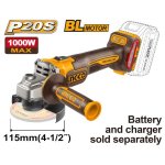 Ingco Cordless Angle Grinder 20V 1000W