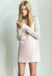 Bow-detail Sleeveless Dress - Light Dusty Pink