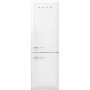 Smeg 331L White Retro Combi Refrigerator - FAB32RWH6