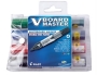 V Board Master Whiteboard Markers - Wallet Of 4 Colours