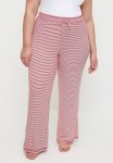 Cotton On Plus Sleep Recovery Wide Leg Pant - Red white Stripe