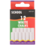 School White Chalk Sticks 12-PACK