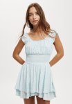 Cotton On Sandy Tiered Playsuit - Demi Daisy Antarctic Blue