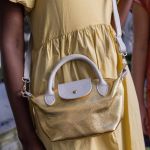 Genuine Leather Shimmer Bag - Gold Free