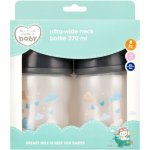 Made 4 Baby 2 Pack Wide Neck Bottle 270ML
