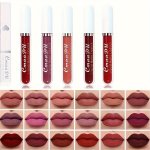 Velvet Chocolate Matte Liquid Lipstick Women's Lip Gloss Set 18 Colors Original Matte Long-lasting Dark Red Original 24-HOUR Mak